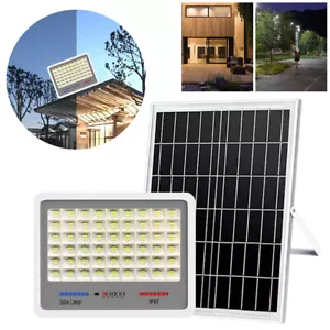300W Solar Powered LED Flood Light Auto-On Timing for Garden Courtyard - Picture 1 of 8