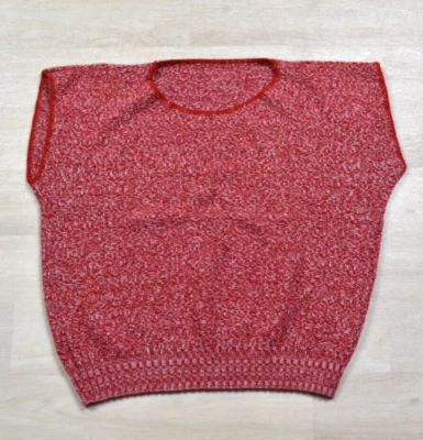 Chaleco suéter rojo manga corta años 80 rojo de colección Foto 1 de 3