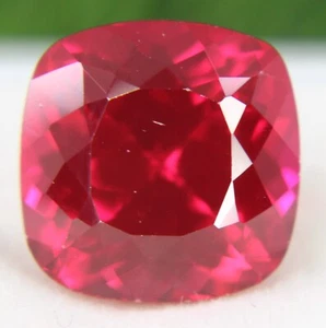 12-13 CT Loose Gemstones Corundum Certified Natural Ruby Cushion Shape - Picture 1 of 8