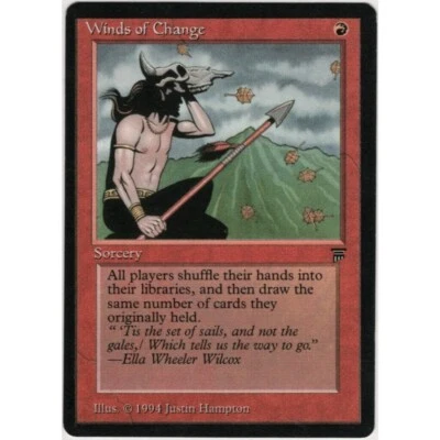 MTG Winds of Change #172 Red Card 1994 Legends Set 1990s Magic the Gathering VTG - Image 1 of 4