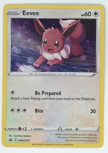 Tarjeta Pokémon Eevee SWSH127 Casi Como Nueva Holo Rara Estrella Negra Promo 2021 - Imagen 1 de 7