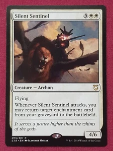 Magic The Gathering COMMANDER 2018 C18 SILENT SENTINEL white card MTG - Picture 1 of 2