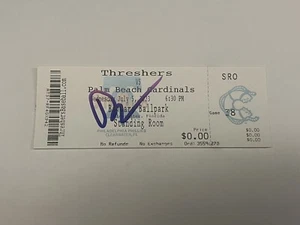 Justin Crawford Signed First Professional Home Run Ticket Stub Phillies GTP - Picture 1 of 2