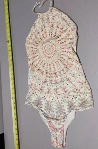 Billabong Beach Bliss Girls Sz M Boho Style One Piece Multicolor Bathin Swimsuit - Picture 1 of 8