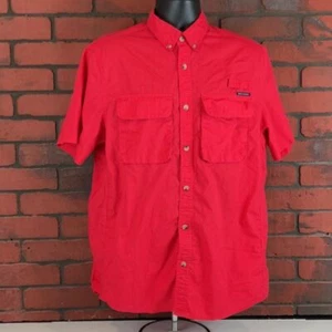Field & Stream Red Men's Button Down Medium Outdoor Gorp Core Heritage Classic - Picture 1 of 5