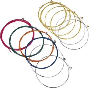 Cuerdas De Guitarra Acustica Cuerdas De Colores Para Guitarra Acústica 6 Piezas - Picture 1 of 11