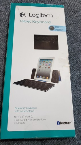 Tastiera tablet wireless Logitech Bluetooth #920-003676 con custodia e supporto per iPad-