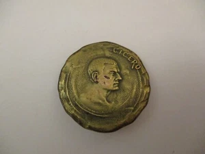Antique Vintage c1920s Brooch Pin Cicero Cameo Roman Orator Bust Rome - Picture 1 of 3