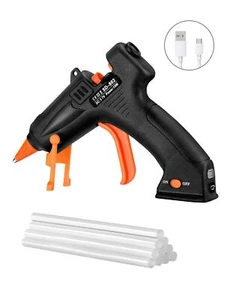 7mm Cordless Electric Hot Melt Glue Gun Rechargeable DIY Repair Heating Tool - Picture 1 of 8