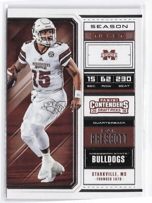 2018 Panini Contenders Draft Picks #24 Dak Prescott - Image 1 of 2