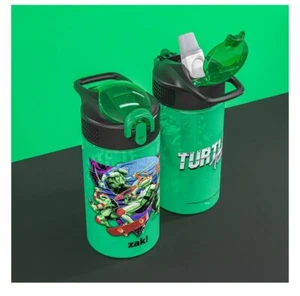 Zak Designs 16oz Teenage Mutant Ninja Turtles Kids Straw Water Bottle - Picture 1 of 8