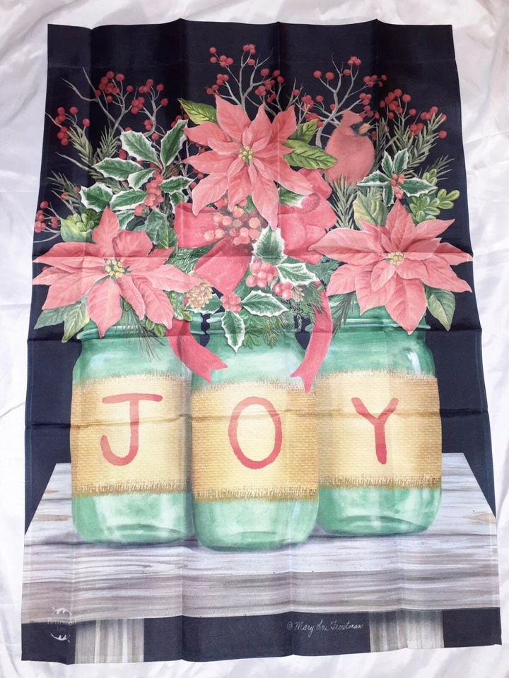 Joy Mason Jar House Flag 28x40 One Sided  - Image 1 of 1