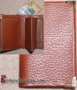 Genuine leather wallet from North Africa style 1 - Imagen 1 de 1