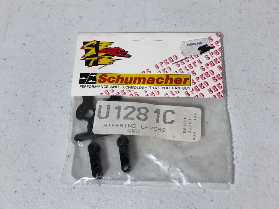 Schumacher U1281C Vintage RC R/C 4WD Steering Links New NOS Cat XL XLS C2000 98 - Image 1 of 1