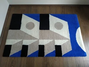 Vögel Teppich-Handbüschelteppich, Wollakzentteppich, kostenloser Versand, Wohnkultur, moderner Bereich - Bild 1 von 8