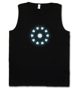 ARC REACTOR I TANK TOP GYM T-SHIRT Iron Avengers Tony Stark Man Mark Invincible - Picture 1 of 2