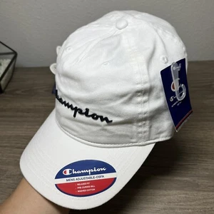 Champion Mens Dad Classic Hat WHITE mens adjustable -OSFA - Picture 1 of 3