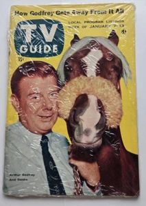 TV Guide January 1956 Arthur Godfrey & Goldie BUBBLE WRAPPED - Picture 1 of 2