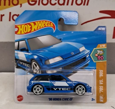 HOTWHEELS 1/64 90 HONDA CIVIC EF    MATTEL  2025 - Immagine 1 di 2