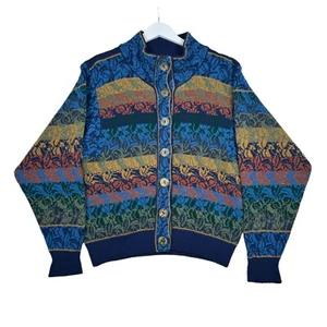 Maglione cardigan lana Mary Scott vintage - Made in Scotland - donna medio - Foto 1 di 5