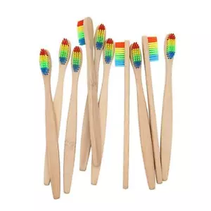Bamboo Toothbrush Biodegradable Natural Friendly Wooden Eco Medium Soft BEST - Picture 1 of 10