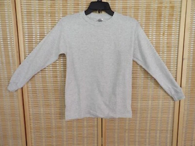 Camiseta gris manga larga mediana 10/12 Delta Pro Weight juvenil nueva sin etiquetas Foto 1 de 4