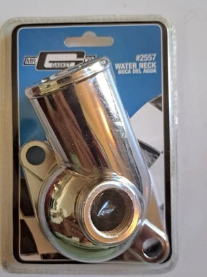 Carcasa termostato cuello de agua Mr Gasket 2557 NOS compatible con GM V8 1967-79 con 1/2" Foto 1 de 2