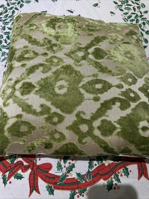 Funda de almohada Hobby Lobby 16 por 17 pulgadas verde beige terciopelo Foto 1 de 4