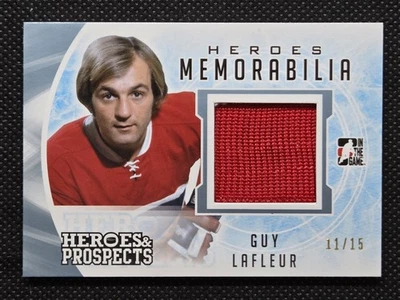 2016-17 ITG Heroes & Prospects GUY LAFLEUR #HM-17 juego usado recuerdos/15 patio Foto 1 de 2