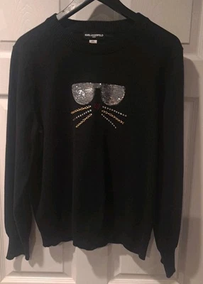 Suéter pulóver para mujer Karl Lagerfeld talla L negro  Foto 1 de 4