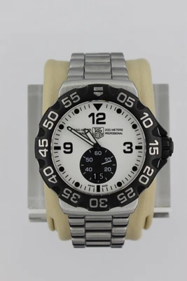 Tag Heuer WAH1011.BA0854 Mens Formula 1 Professional Watch White Black Silver - Image 1 of 4