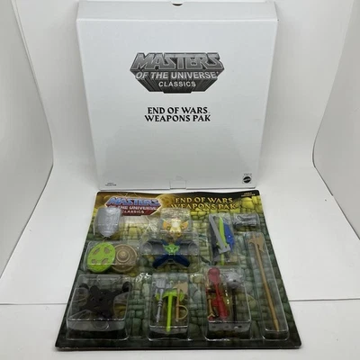 Paquete exclusivo de armas Pak Fin de las guerras He-Man Masters of the Universe clásicos Foto 1 de 4