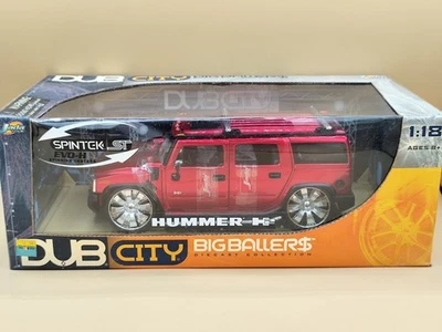 1/18 Hummer H2 "Tuning" Rouge 2005 Jada Toys ref: 63362 - Immagine 1 di 2