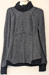 LULULEMON FREE TO BE WILD 2 IN 1 TANK WOMENS 6 GRAY BLACK - Picture 1 of 2