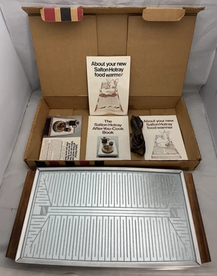 Salton Hotray Calentador de Platos de Comida Bandeja Plato de Roje y Caja H-122 Especial De Colección PROBADO Foto 1 de 4