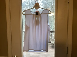 Talbots Womens Sleeveless Pullover Blouse Top Pleat Neckline Pistachio Size XL - Picture 1 of 6
