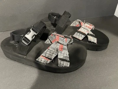 Free People LA PAZ CORREA TOBILLO AJUSTABLE SANDALIAS Suela Gruesa Mujer’s Talla 9.5 EE. UU. Foto 1 de 4