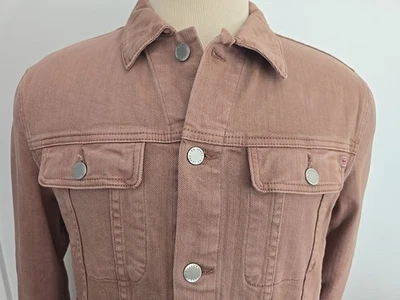 ADRIANO GOLDSCHMIED 全新带标签全新男式牛仔卡车司机夹克,尺寸 L  — 第 1/4 张图片