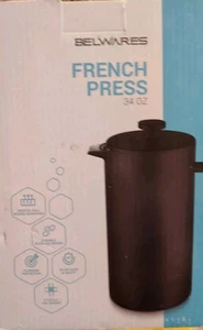 Cafetera prensa francesa 34 OZ prensa de café aislada acero inoxidable 304 D - Imagen 1 de 14