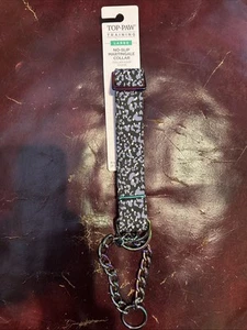 Top Pfote groß rutschfest Martingal Kragen blau/lila Gepardenmuster KOSTENLOSER VERSAND - Bild 1 von 5