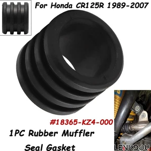 1PC Rubber Exhaust Pipe to Muffler Rubber Seal Gasket for Honda CR125R 1989-2007 - Picture 1 of 10