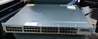 Cisco Catalyst WS-C3750X-48T-S 48-Port Gigabit Switch w/ 2x C3KX-PWR-350WAC PSU - Image 1 of 4