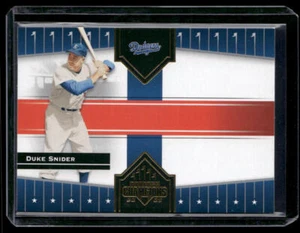Duke Snider 2005 Donruss Champions #401 Los Angeles Dodgers - Picture 1 of 2