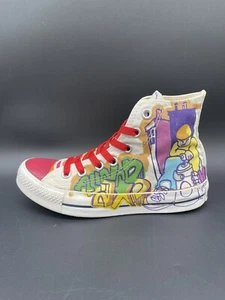 SELTENE Sammler All Star Converse POP ART B-Boy Graffiti Design rote Zehenpartie M-4/W-6 - Bild 1 von 10