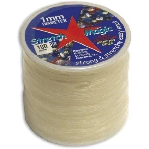 NEW! Stretch Magic Bead & Jewelry Cord 100 Meters/Pkg ~ 1mm CLEAR - Image 1 of 1