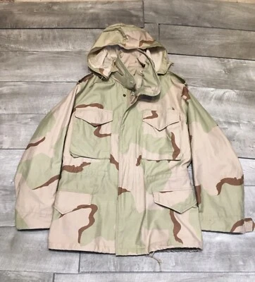 Chaqueta Militar De Colección Isratex M65 Como Nueva Chip Pequeña Corta Camuflada Clima Frío Desierto Foto 1 de 4