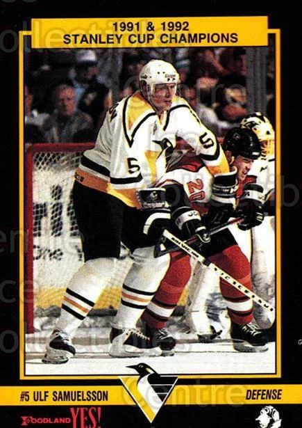 1992-93 Pittsburgh Penguins Foodland #12 Ulf Samuelsson - Image 1 of 1