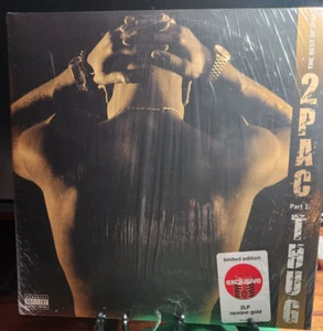 2pac Thug The Best Of 2-Pac Part 1  2x LP Target Opaque Gold Color Vinyl Album - Picture 1 of 1