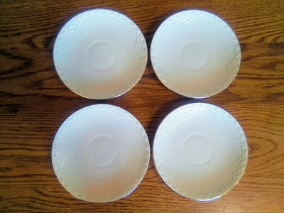 4 件套皇家哥本哈根金扇碟 #756 5.25 英寸金色装饰浮雕 — 第 1/4 张图片