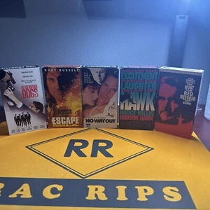 5 Action VHS Lot Escape From La No Way Out Hudson Hawk Reservoir Dogs Hunt For R - Picture 1 of 7